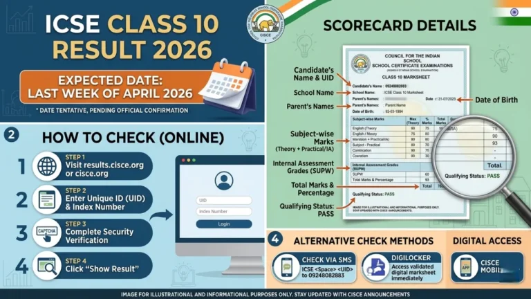 ICSE Class 10 Result 2026: Expected Date, How to Check & Scorecard Details
